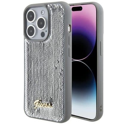 Guess Sequin Script Metal - θήκη για Apple iPhone 15 Pro Max - Διάφανο