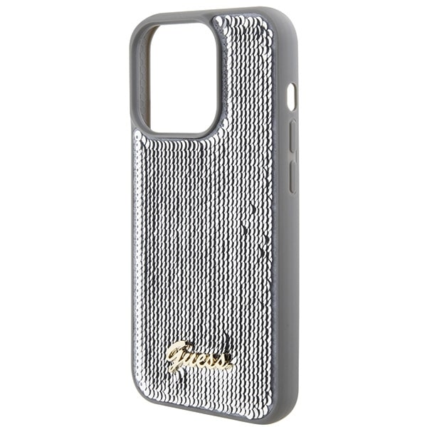 Guess Sequin Script Metal - θήκη για Apple iPhone 15 Pro Max - Διάφανο - Image 6