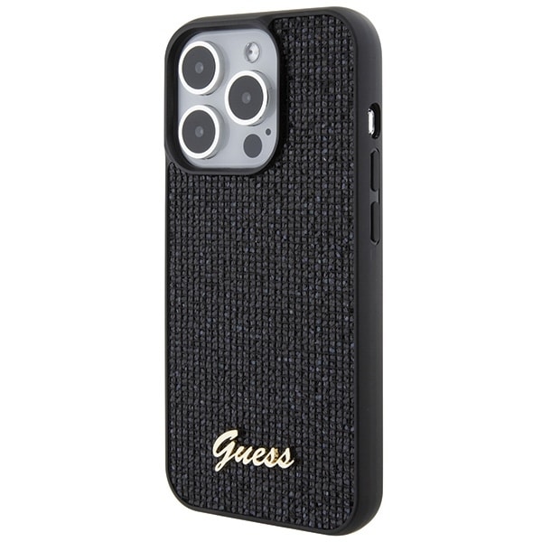 Guess Disco Metal Script - θήκη για Apple iPhone 15 Pro - Μαύρο - Image 2