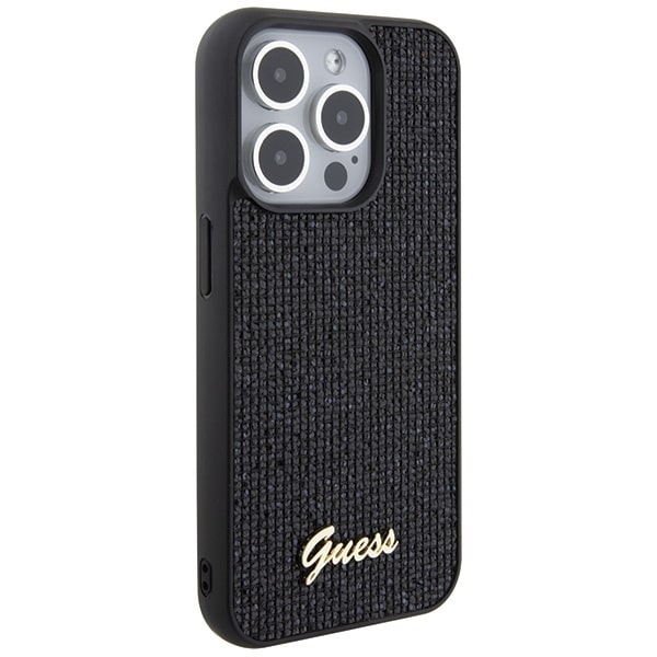 Guess Disco Metal Script - θήκη για Apple iPhone 15 Pro - Μαύρο - Image 4
