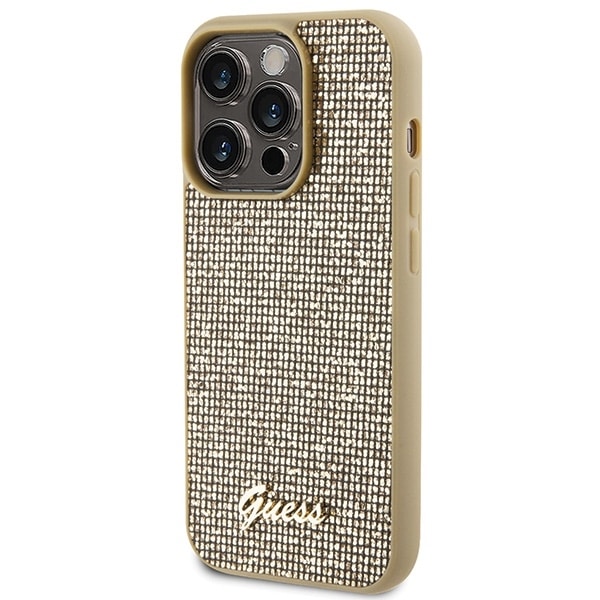 Guess Disco Metal Script - θήκη για Apple iPhone 15 Pro - Χρυσό - Image 2