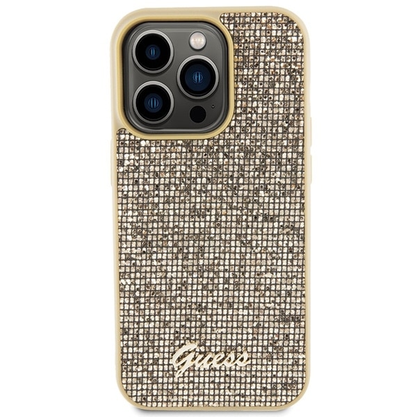 Guess Disco Metal Script - θήκη για Apple iPhone 15 Pro - Χρυσό - Image 3