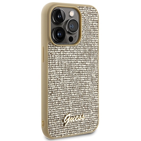 Guess Disco Metal Script - θήκη για Apple iPhone 15 Pro - Χρυσό - Image 4