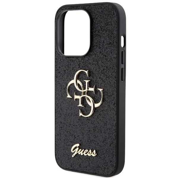 Guess Glitter Script Big - θήκη για Apple iPhone 15 Pro - Μαύρο - Image 6