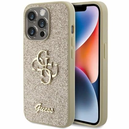 Guess Glitter Script Big - θήκη για Apple iPhone 15 Pro - Πολύχρωμο