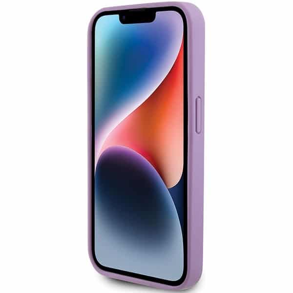 Guess GUHCP15XP4EPMU iPhone 15 Pro Max 6.7" μώβ/light purple hardcase Leather 4G Stamped - Image 5