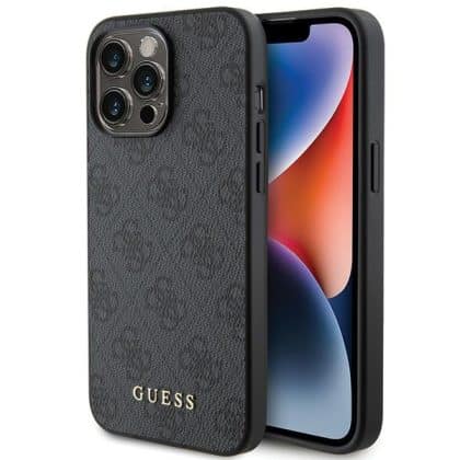 Guess Metal Gold Logo - Apple iPhone 15 Pro - Γκρι