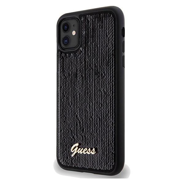 Guess Sequin Script Metal - θήκη για Apple iPhone 11 - Μαύρο - Image 2
