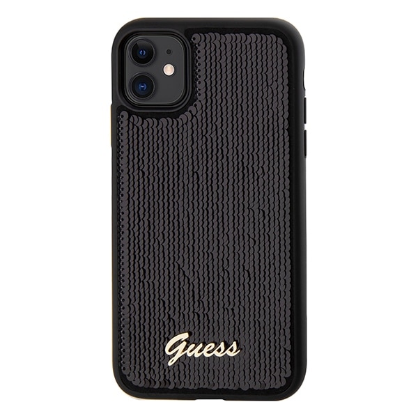 Guess Sequin Script Metal - θήκη για Apple iPhone 11 - Μαύρο - Image 3