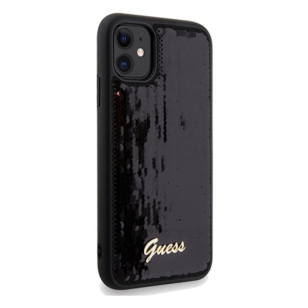 Guess Sequin Script Metal - θήκη για Apple iPhone 11 - Μαύρο - Image 4