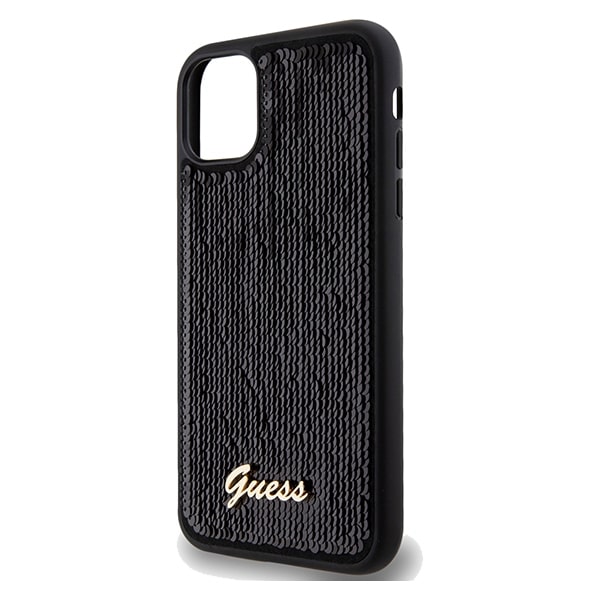 Guess Sequin Script Metal - θήκη για Apple iPhone 11 - Μαύρο - Image 6