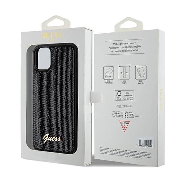 Guess Sequin Script Metal - θήκη για Apple iPhone 11 - Μαύρο - Image 8