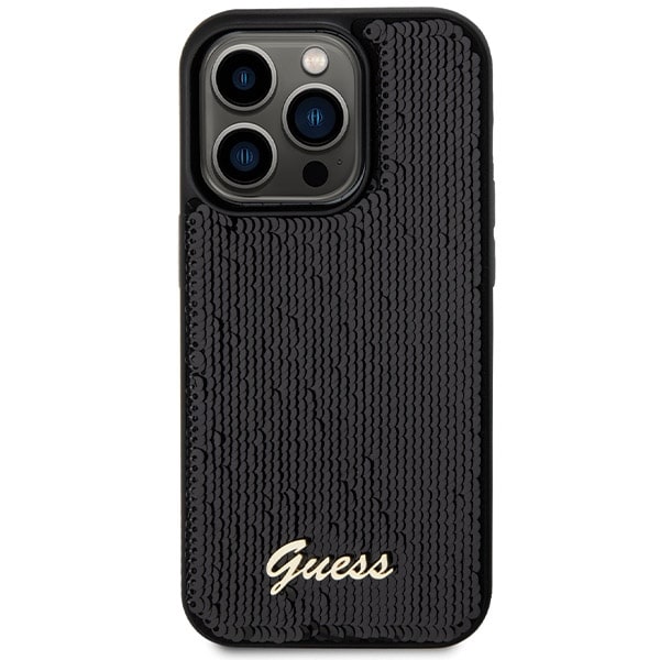 Guess Sequin Script Metal - θήκη για Apple iPhone 13 Pro / - Μαύρο - Image 3