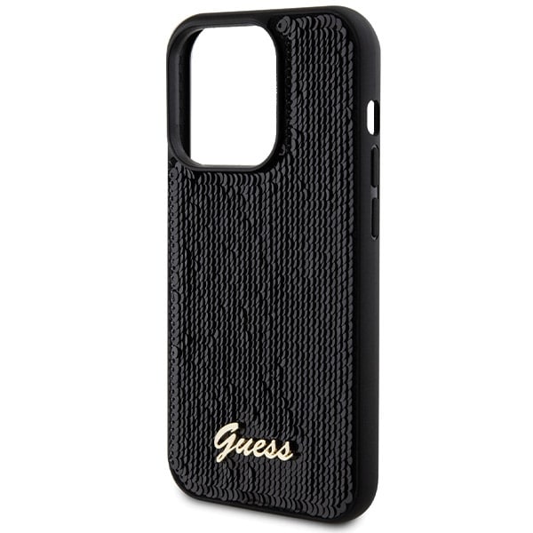 Guess Sequin Script Metal - θήκη για Apple iPhone 13 Pro Max - Μαύρο - Image 6