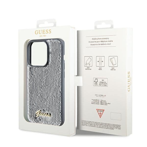 Guess Sequin Script Metal - θήκη για Apple iPhone 14 Pro - Πολύχρωμο - Image 8