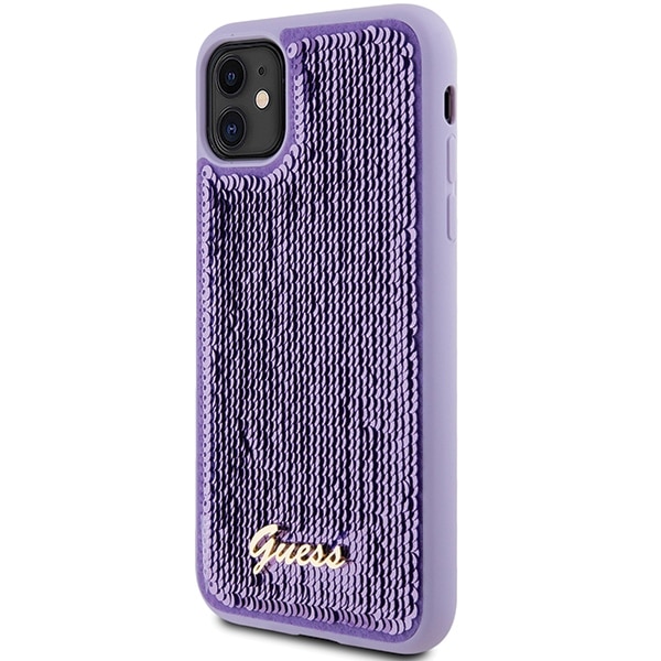 Guess Sequin Script Metal - θήκη για Apple iPhone 11 - Μωβ - Image 2