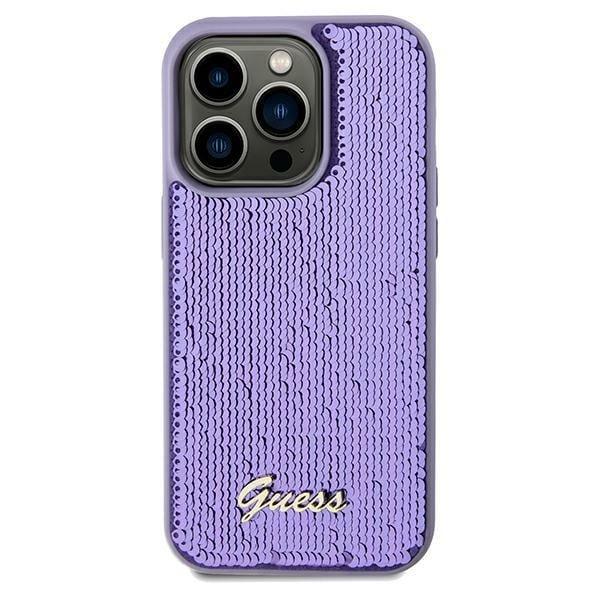 Guess Sequin Script Metal - θήκη για Apple iPhone 11 - Μωβ - Image 3