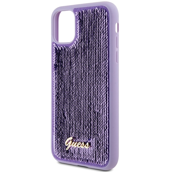 Guess Sequin Script Metal - θήκη για Apple iPhone 11 - Μωβ - Image 6