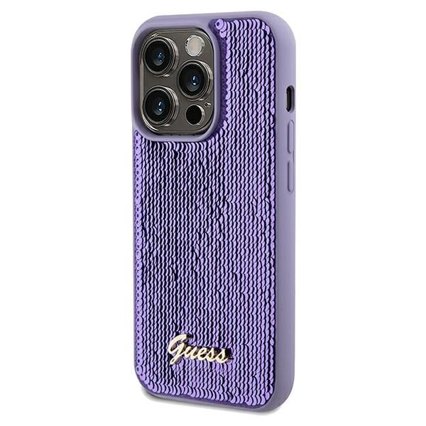 Guess Sequin Script Metal - θήκη για Apple iPhone 13 Pro / - Μωβ - Image 2