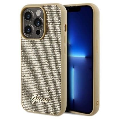 Guess Disco Metal Script - θήκη για Apple iPhone 14 Pro - Διάφανο