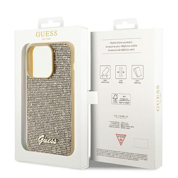 Guess Disco Metal Script - θήκη για Apple iPhone 14 Pro - Διάφανο - Image 8