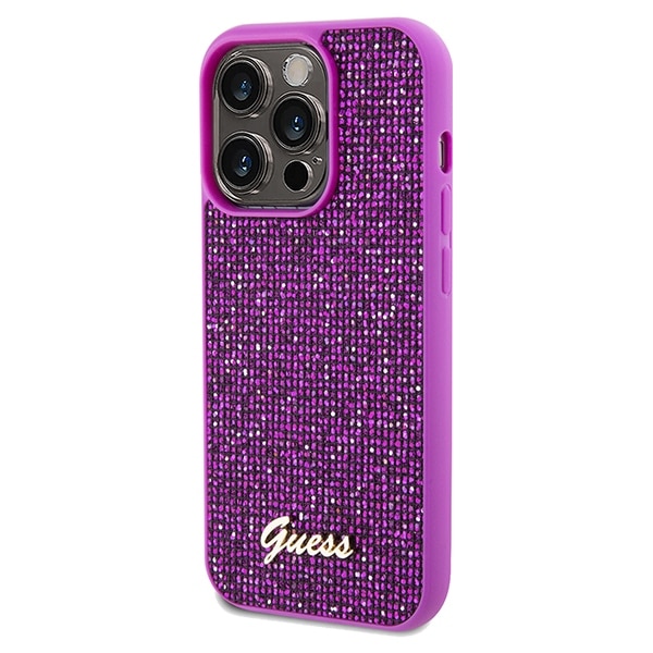 Guess Disco Metal Script - θήκη για Apple iPhone 14 Pro Max - Ροζ - Image 2