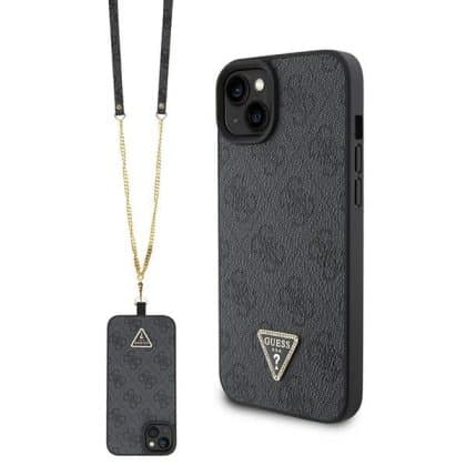 Guess Metal Logo - θήκη για Apple iPhone 15 Plus - Μαύρο