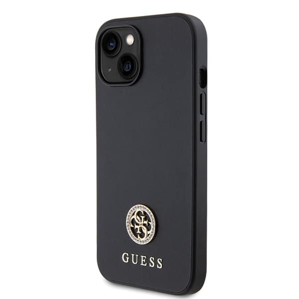 Guess Strass Metal Logo - θήκη για Apple iPhone 15 Plus - Μαύρο - Image 2