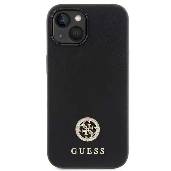 Guess Strass Metal Logo - θήκη για Apple iPhone 15 Plus - Μαύρο - Image 3
