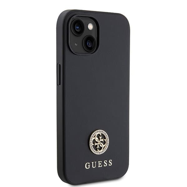 Guess Strass Metal Logo - θήκη για Apple iPhone 15 Plus - Μαύρο - Image 4