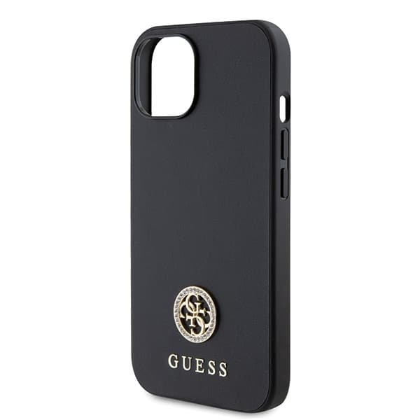 Guess Strass Metal Logo - θήκη για Apple iPhone 15 Plus - Μαύρο - Image 6