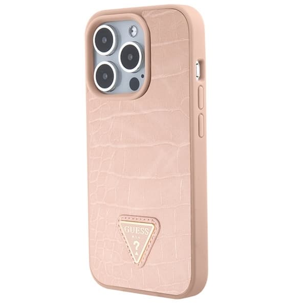 Guess Triangle Metal Logo - θήκη για Apple iPhone 15 Pro Max - Ροζ - Image 2