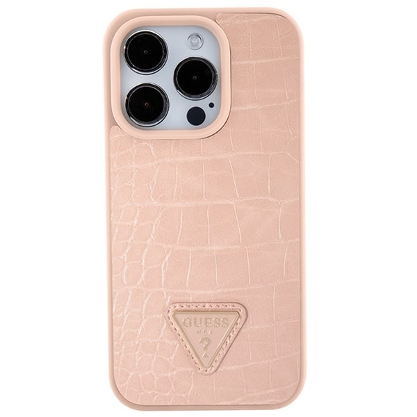 Guess Triangle Metal Logo - θήκη για Apple iPhone 15 Pro Max - Ροζ - Image 3