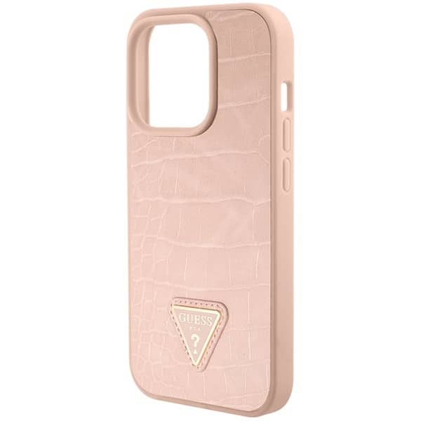 Guess Triangle Metal Logo - θήκη για Apple iPhone 15 Pro Max - Ροζ - Image 7