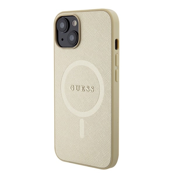 Guess Saffiano Magsafe - θήκη για Apple iPhone 15 Plus - Χρυσό - Image 2