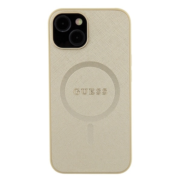 Guess Saffiano Magsafe - θήκη για Apple iPhone 15 Plus - Χρυσό - Image 3