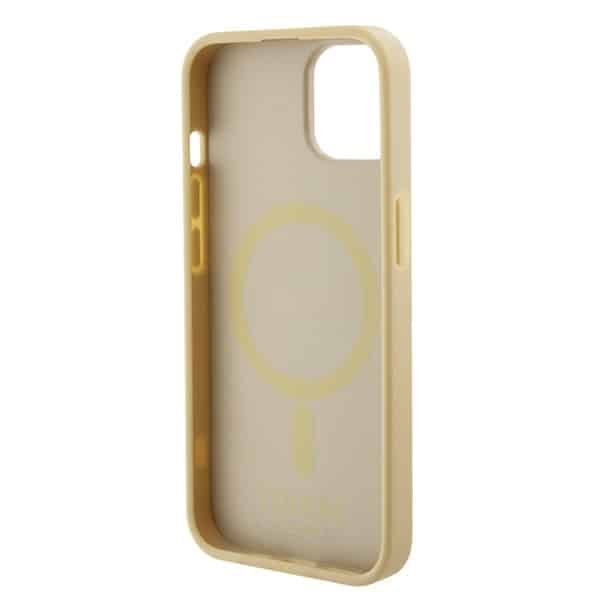 Guess Saffiano Magsafe - θήκη για Apple iPhone 15 Plus - Χρυσό - Image 6