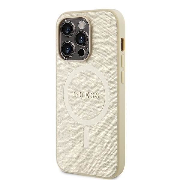 Guess Saffiano MagSafe - θήκη για Apple iPhone 15 Pro - Χρυσό - Image 2