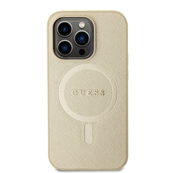 Guess Saffiano MagSafe - θήκη για Apple iPhone 15 Pro - Χρυσό - Image 3