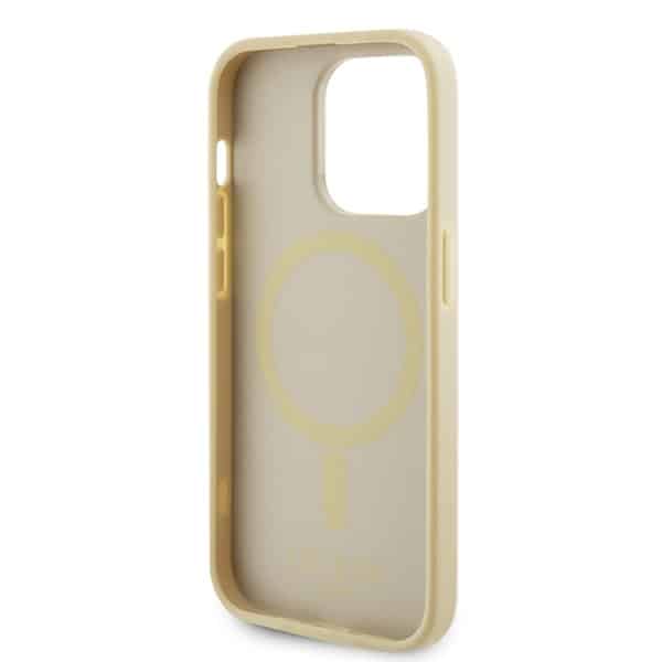 Guess Saffiano MagSafe - θήκη για Apple iPhone 15 Pro - Χρυσό - Image 7
