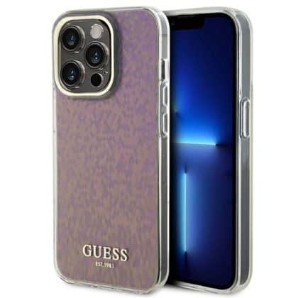 Guess Faceted Mirror Disco Iridescent - θήκη για Apple iPhone 15 Pro - Ροζ