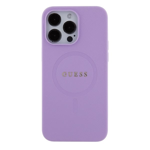 Guess Saffiano MagSafe - θήκη για Apple iPhone 15 Pro Max - Μωβ - Image 3