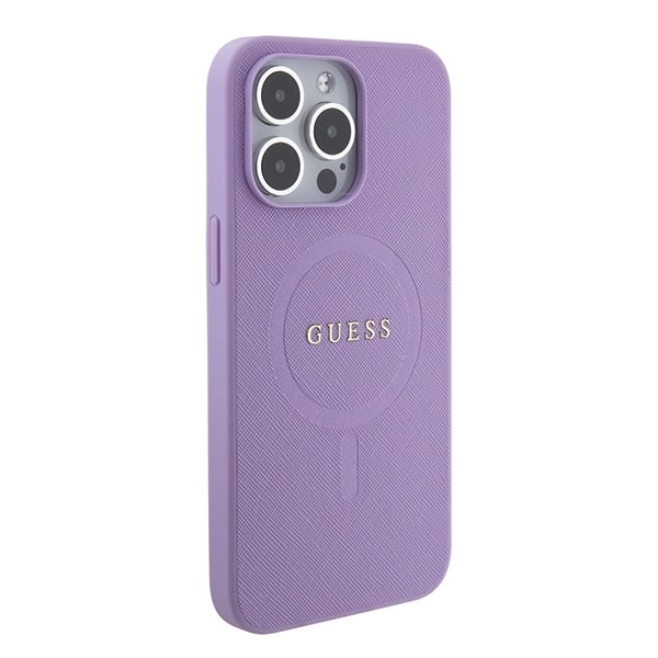 Guess Saffiano MagSafe - θήκη για Apple iPhone 15 Pro Max - Μωβ - Image 4