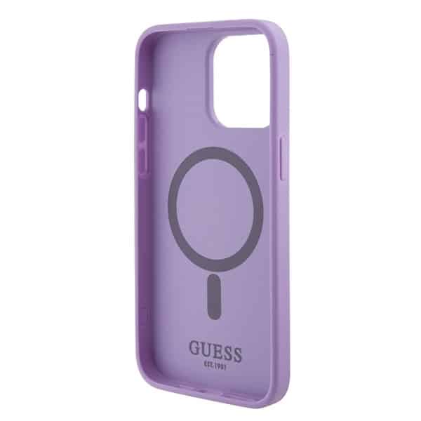 Guess Saffiano MagSafe - θήκη για Apple iPhone 15 Pro Max - Μωβ - Image 7