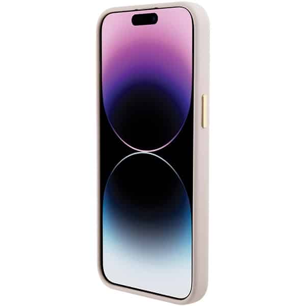 Guess Silicone Logo Strass - θήκη για Apple iPhone 15 Pro Max - Ροζ - Image 5