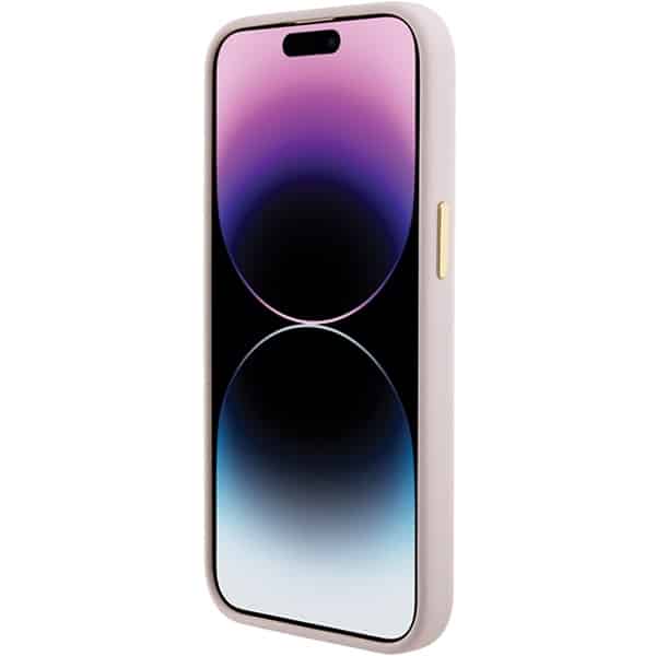 Guess Script Metal Logo & Frame - θήκη για Apple iPhone 15 - Ροζ - Image 5