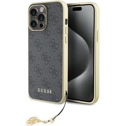 Guess Charms Collection - θήκη για Apple iPhone 15 Pro Max - Γκρι