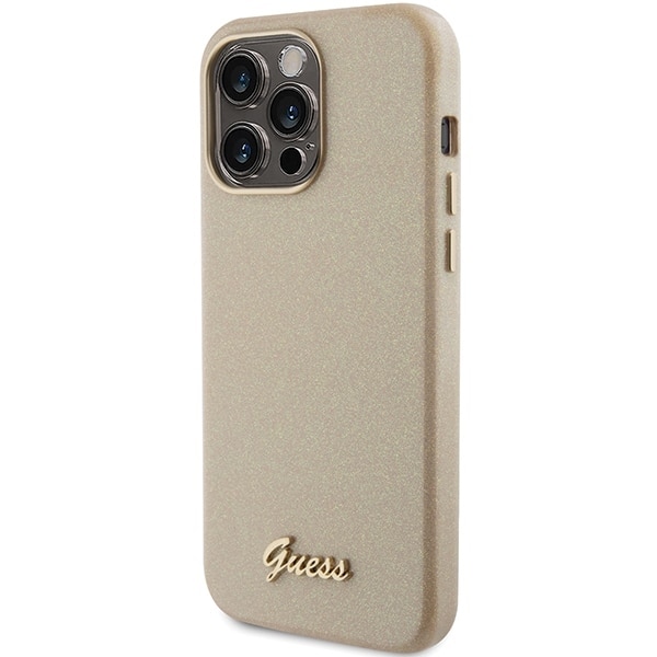 Guess Glitter Glossy Script - θήκη για Apple iPhone 15 Pro - Χρυσό - Image 2