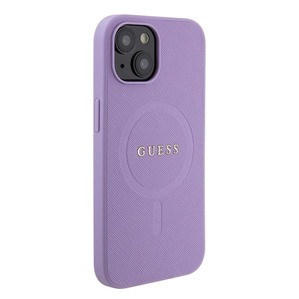 Guess Saffiano Magsafe - θήκη για Apple iPhone 15 Plus - Μωβ - Image 4
