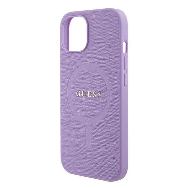 Guess Saffiano Magsafe - θήκη για Apple iPhone 15 Plus - Μωβ - Image 6